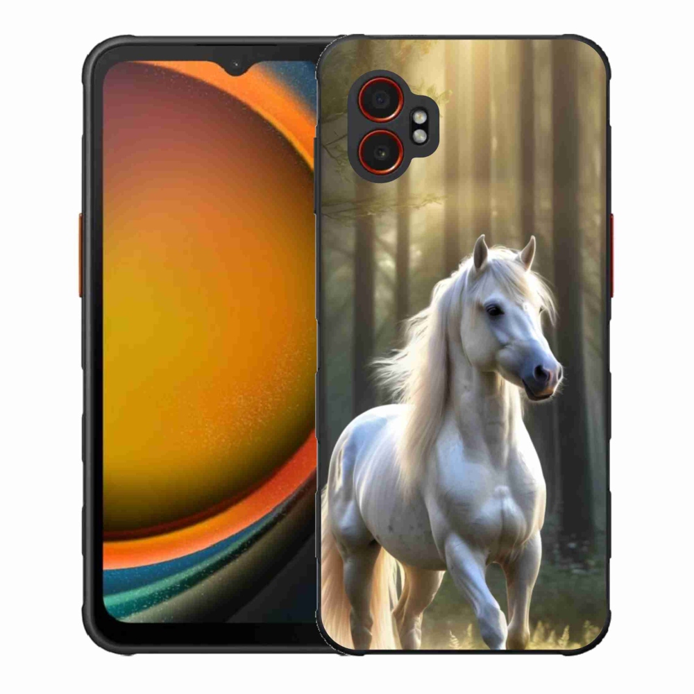 Zselés borítás mmCase Samsung Galaxy Xcover 7 Pro - fehér ló 3