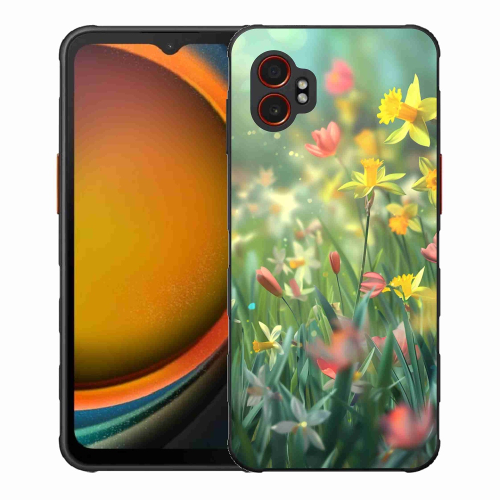 Gél borítás mmCase Samsung Galaxy Xcover 7 Pro készülékhez - tavaszi virágok
