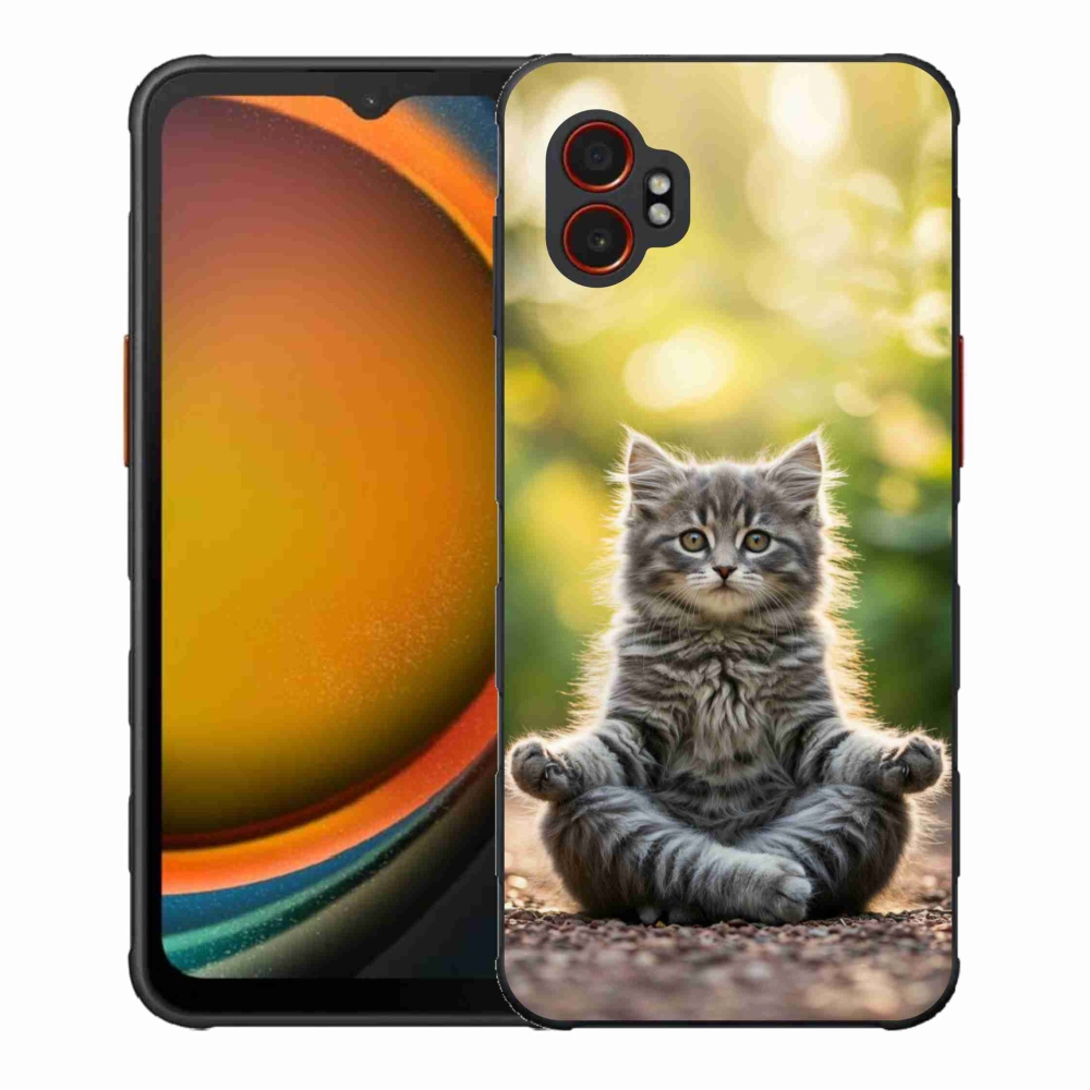 Gél borítás mmCase Samsung Galaxy Xcover 7 Pro készülékhez - meditáló cica