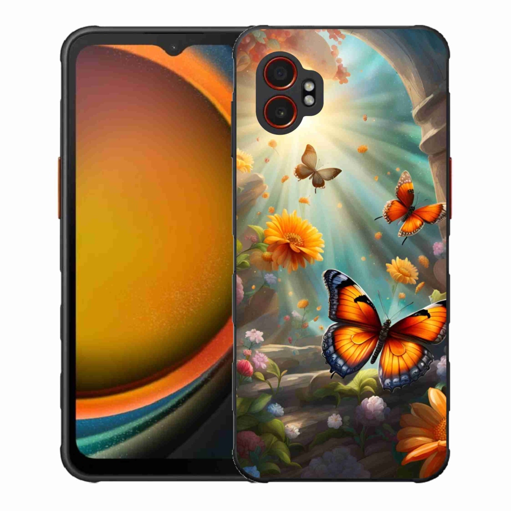 Gél borítás mmCase Samsung Galaxy Xcover 7 Pro - pillangókert 2