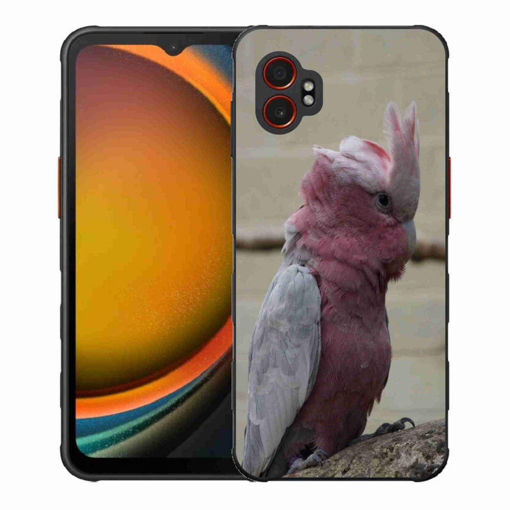 Zselés borítás mmCase Samsung Galaxy Xcover 7 Pro készülékhez - papagáj kakadu rózsaszínű