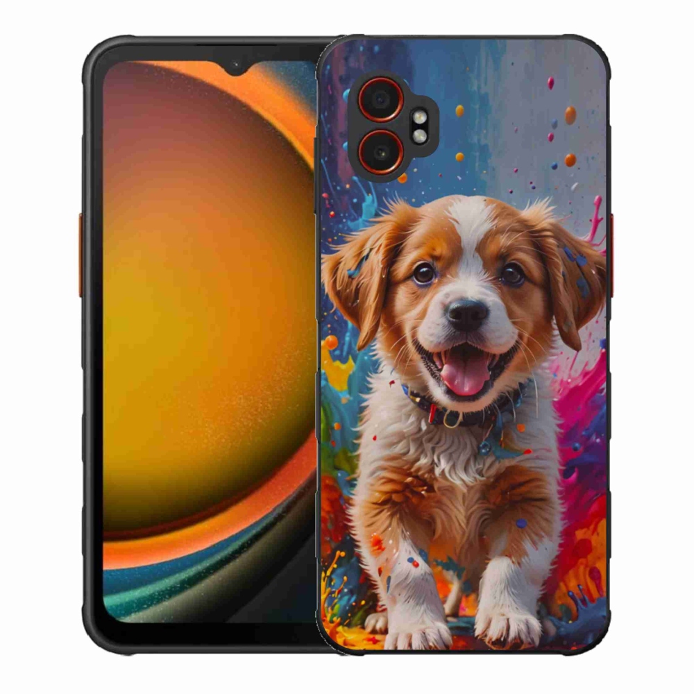 Gél borítás mmCase Samsung Galaxy Xcover 7 Pro - aranyos kiskutya 3