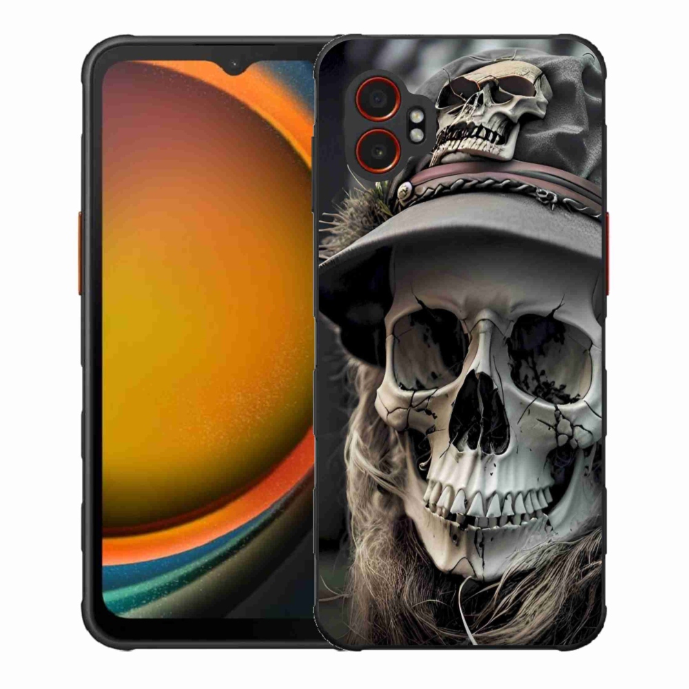 Zselés borítás mmCase Samsung Galaxy Xcover 7 Pro - sötét koponya