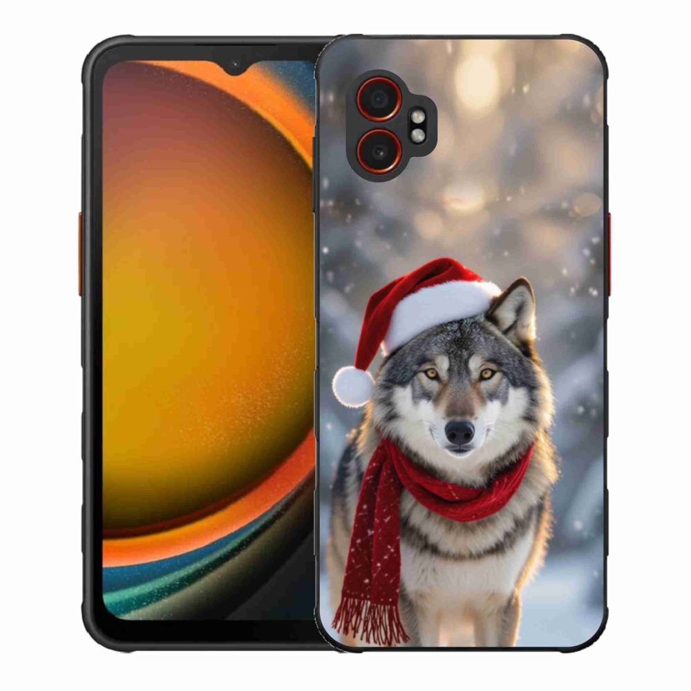 Gél borítás mmCase Samsung Galaxy Xcover 7 Pro - Karácsonyi farkas
