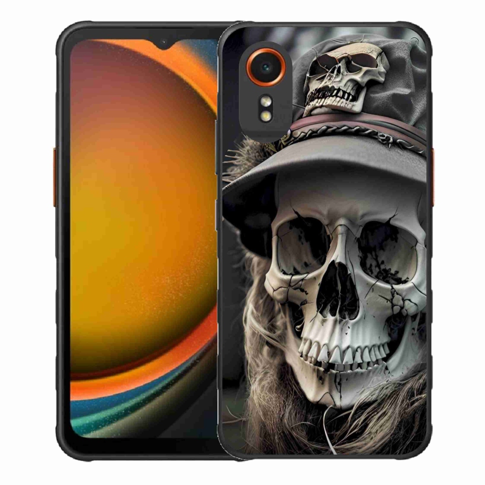 Zselés borítás mmCase Samsung Galaxy Xcover 7 - sötét koponya