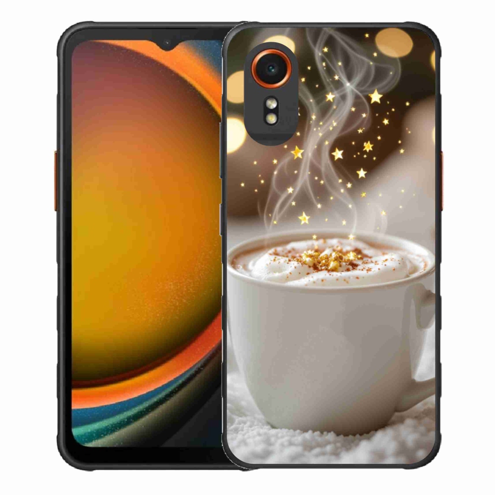 Gél borítás mmCase Samsung Galaxy Xcover 7 - Karácsonyi forró ital