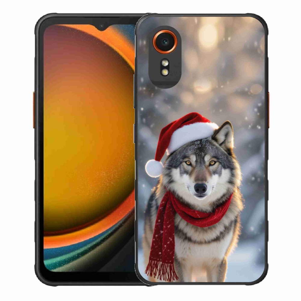 Gél borítás mmCase Samsung Galaxy Xcover 7 - Karácsonyi farkas