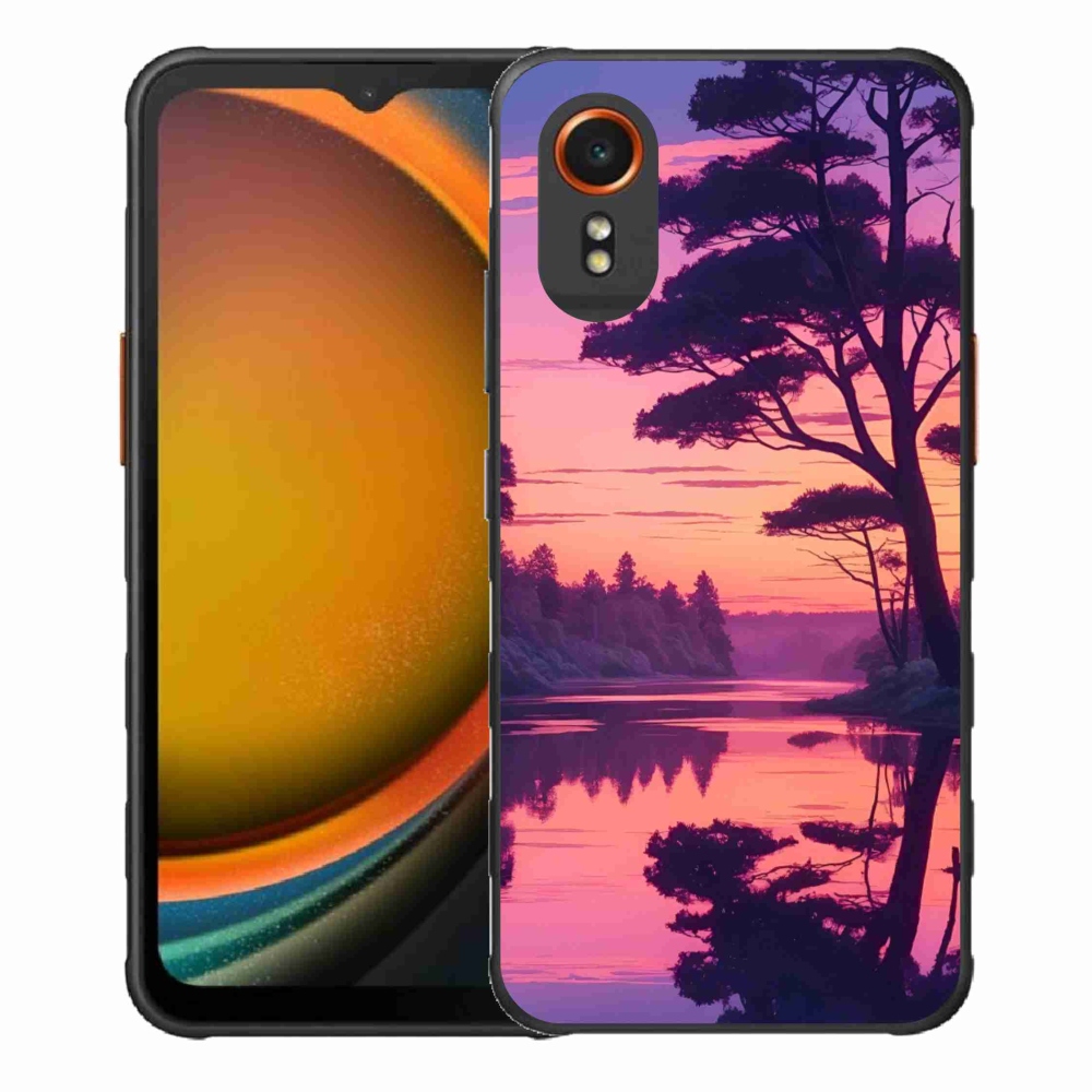 Gél borítás mmCase Samsung Galaxy Xcover 7 készülékhez - naplemente a tó felett