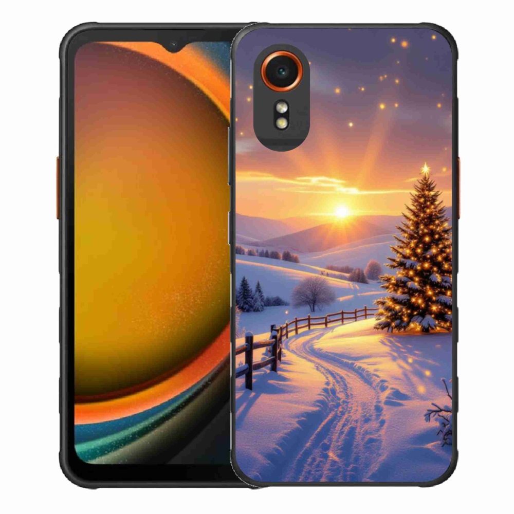 Gél borítás mmCase Samsung Galaxy Xcover 7 - téli tájkép