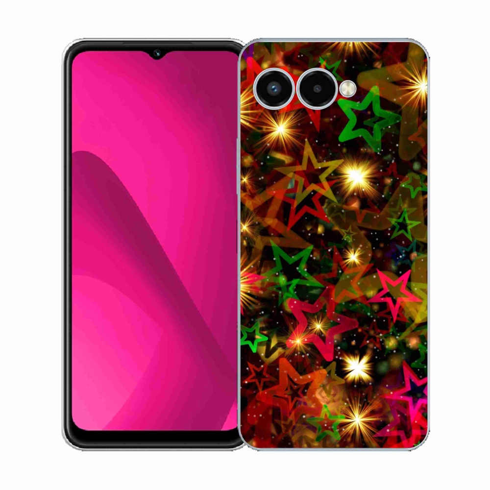 Zselés borítás mmCase a T-Mobile T Phone 3 készülékhez - színes csillagok