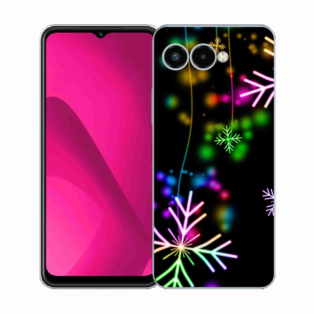 Zselés borítás mmCase a T-Mobile T Phone 3 készülékhez - színes pelyhekkel