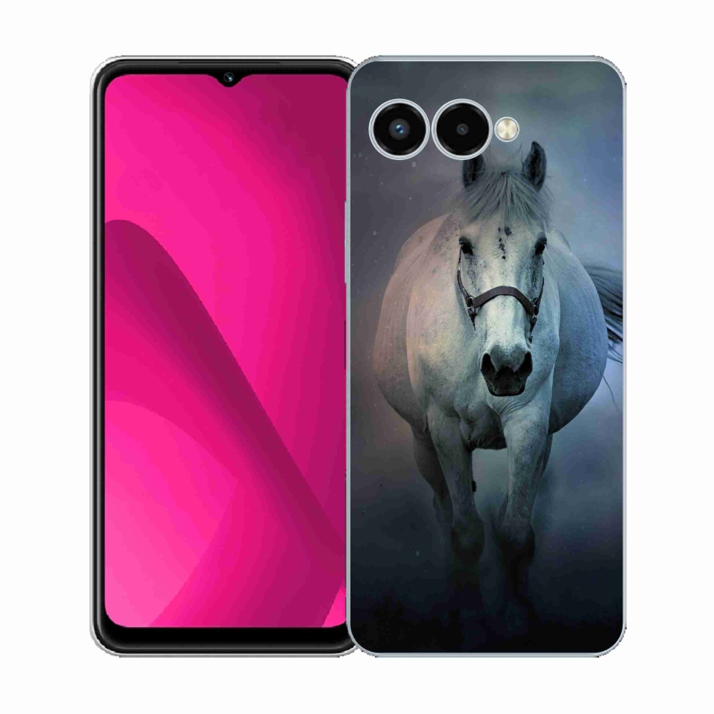 Zselés borítás mmCase a T-Mobile T Phone 3 készülékhez - futó fehér ló