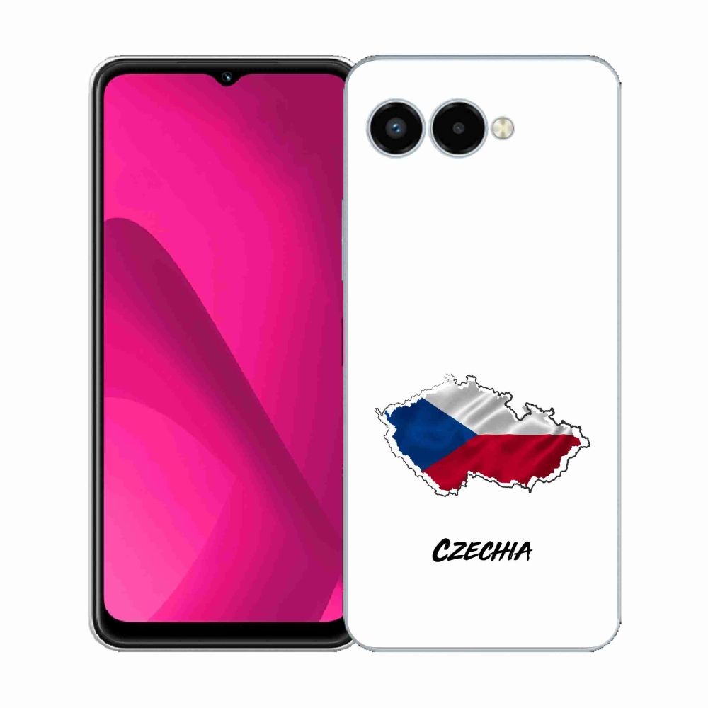 Zselés borítás mmCase a T-Mobile T Phone 3 készülékhez - Csehország fehér háttér