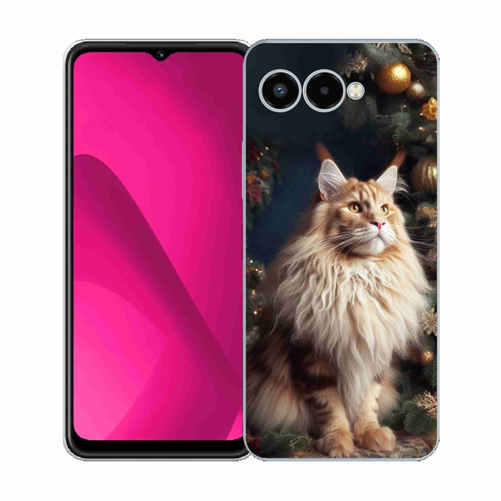 Zselés borítás mmCase a T-Mobile T Phone 3 készülékhez - macska a fánál