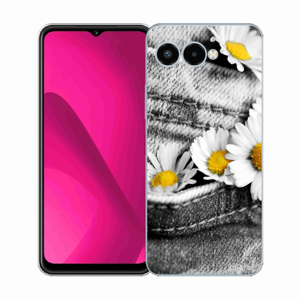 Zselés borítás mmCase a T-Mobile T Phone 3 készülékhez - százszorszépek