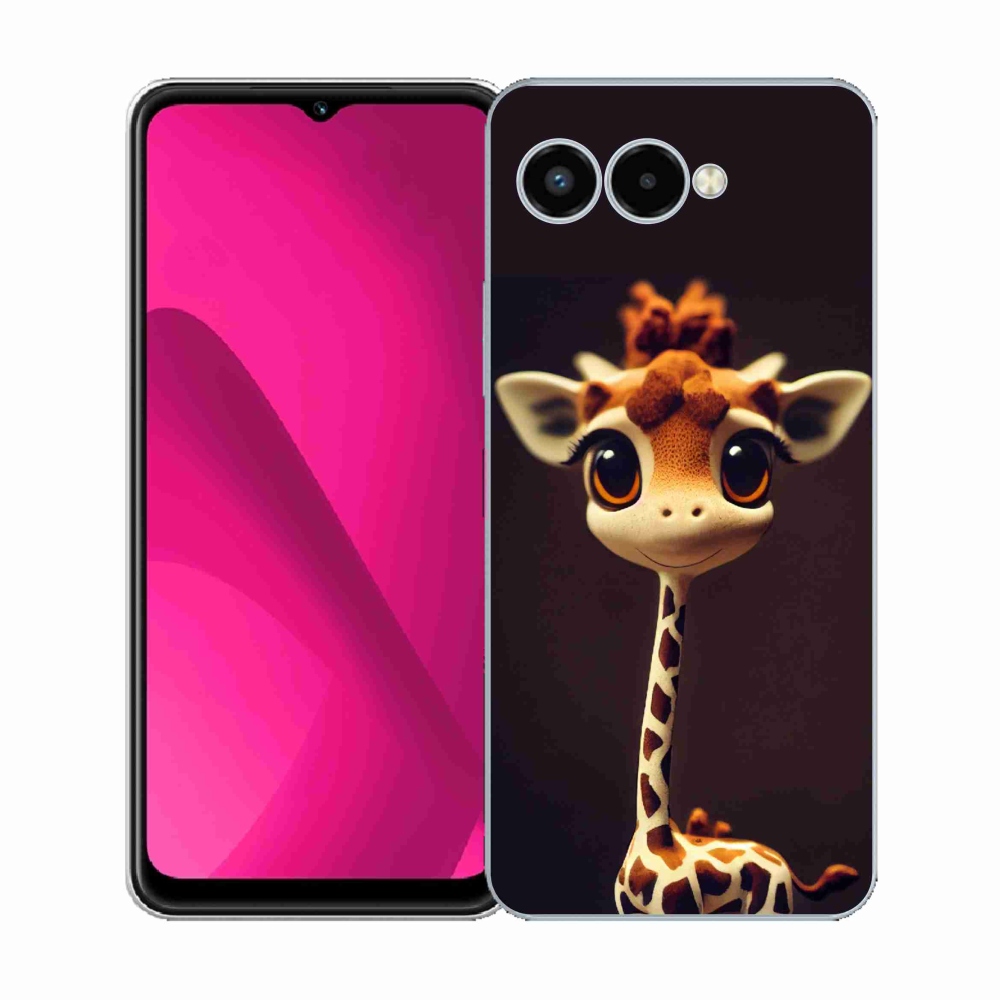 Zselés borítás mmCase a T-Mobile T Phone 3 készülékhez - kis zsiráf