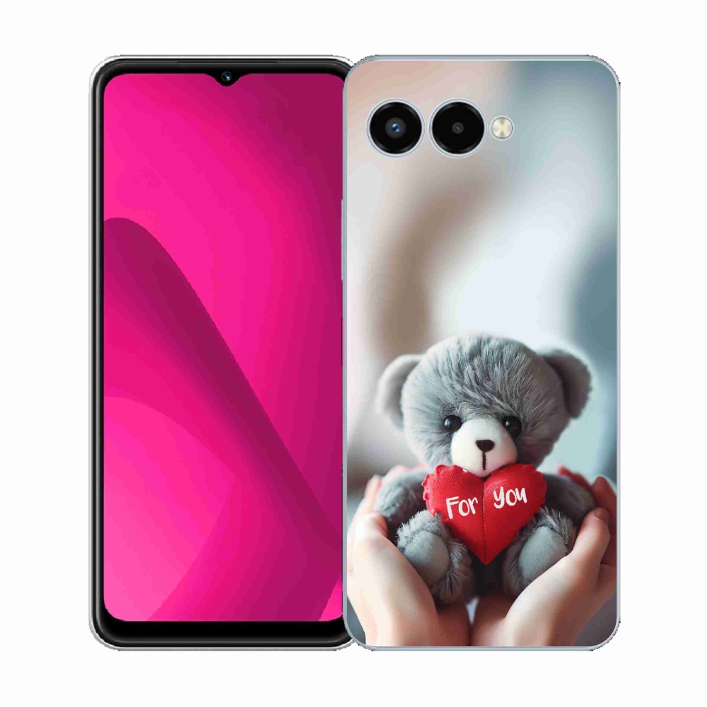 Gél borító mmCase a T-Mobile T Phone 3 készülékhez - mackó a szerelmesek számára