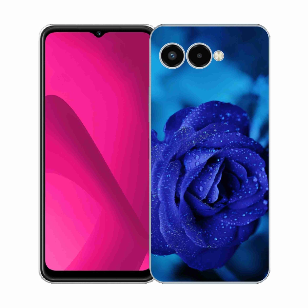 Zselés borítás mmCase a T-Mobile T Phone 3 készülékhez - kék rózsa