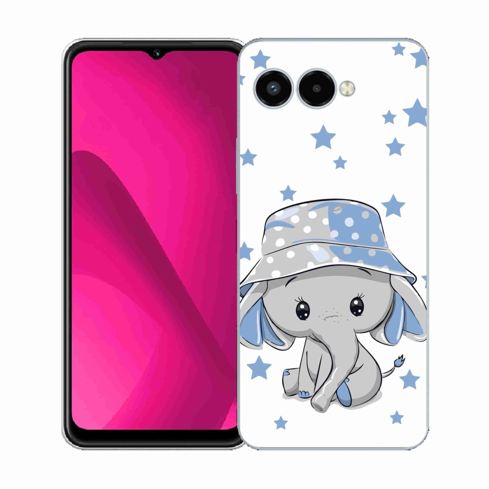 Zselés borítás mmCase a T-Mobile T Phone 3 készülékhez - kék elefánt