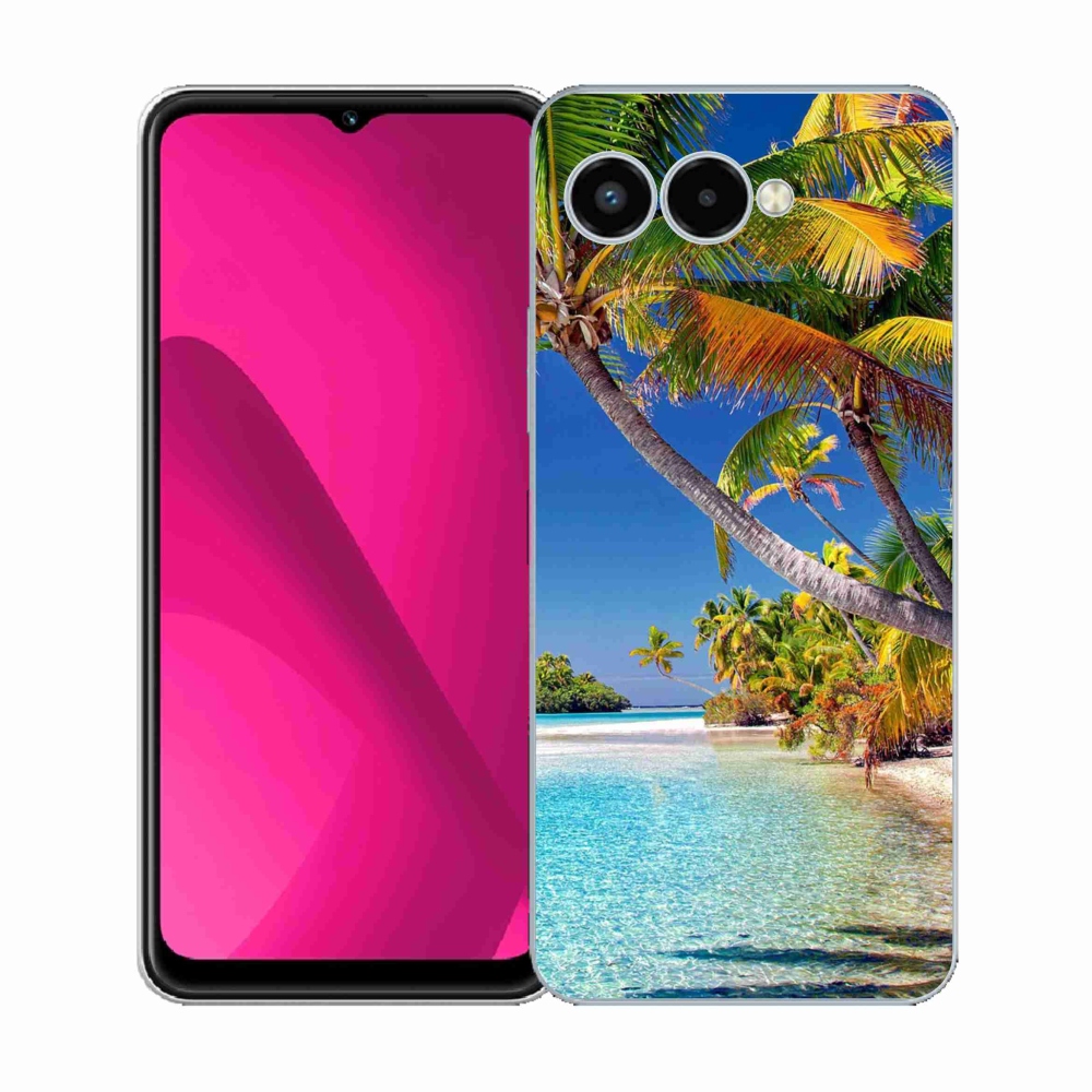 Zselés borítás mmCase a T-Mobile T Phone 3 készülékhez - tengerparti strand