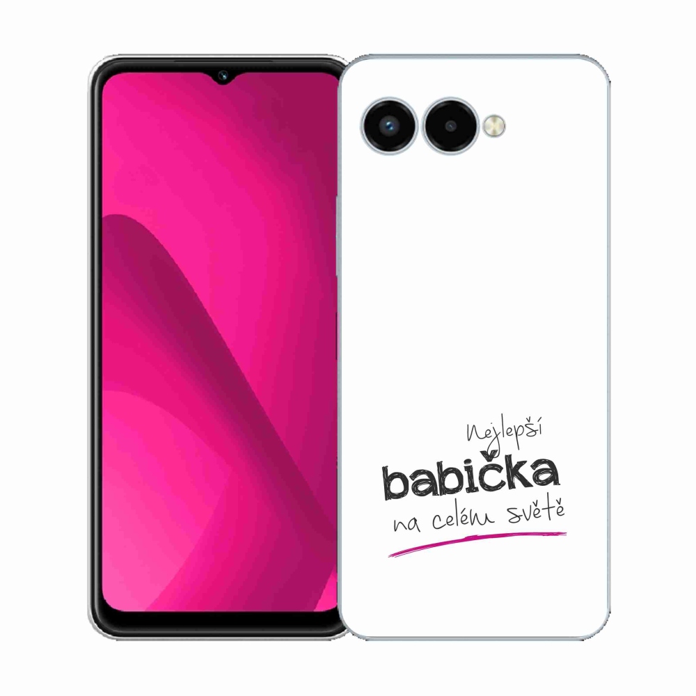 Gélburkolat mmCase a T-Mobile T Phone 3 - Best Grandma 4 fehér háttérrel