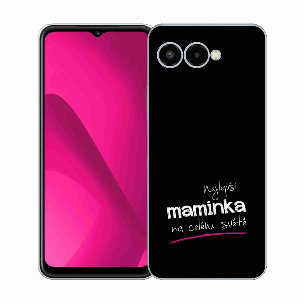 Gél borító mmCase a T-Mobile T Phone 3 - legjobb anya 4 fekete háttérrel