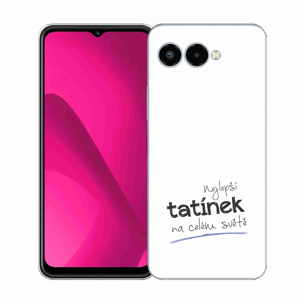 Gélburkolat mmCase a T-Mobile T Phone 3 - Best Daddy 4 fehér háttérrel