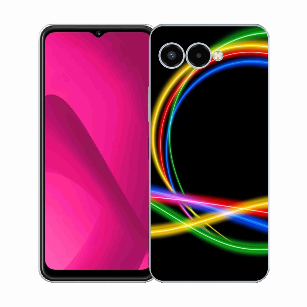 Zselés borítás mmCase a T-Mobile T Phone 3 készülékhez - neon körök