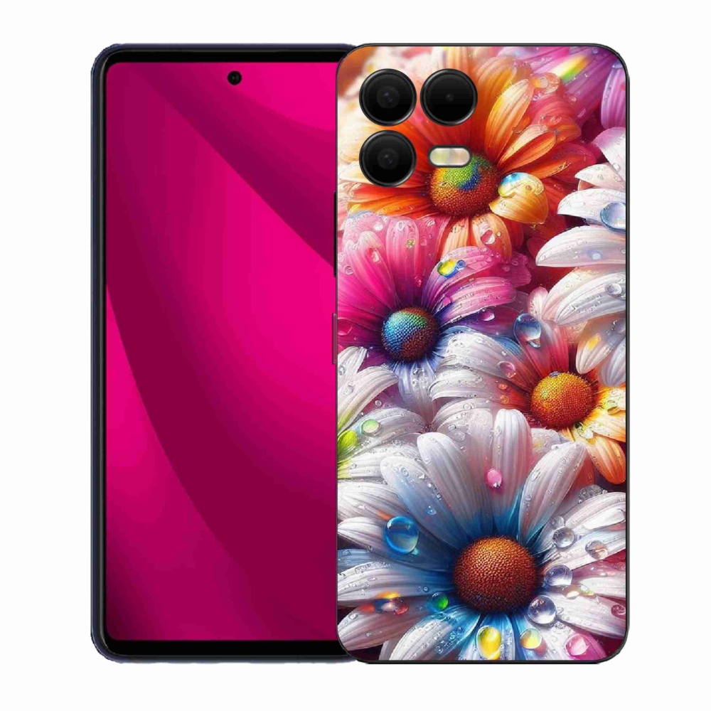 Zselés borítás mmCase a T-Mobile T Phone 3 Pro készülékhez - színes margaréták