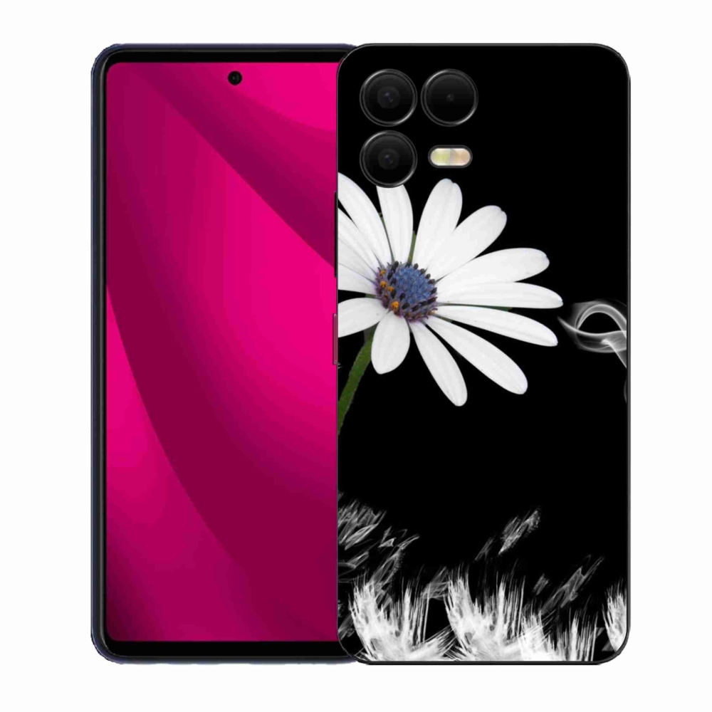 Gél védőhuzat mmCase a T-Mobile T Phone 3 Pro készülékhez - fehér virág