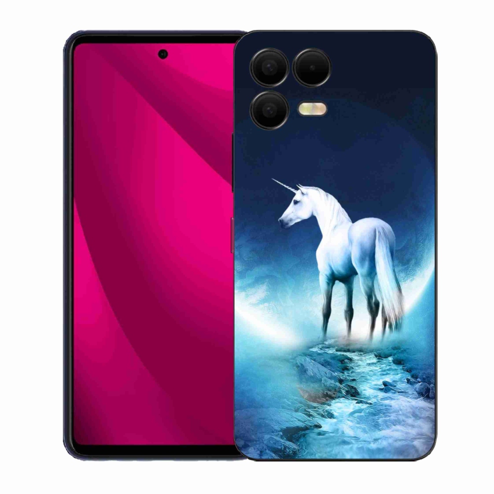 Zselés borítás mmCase a T-Mobile T Phone 3 Pro készülékhez - fehér egyszarvú