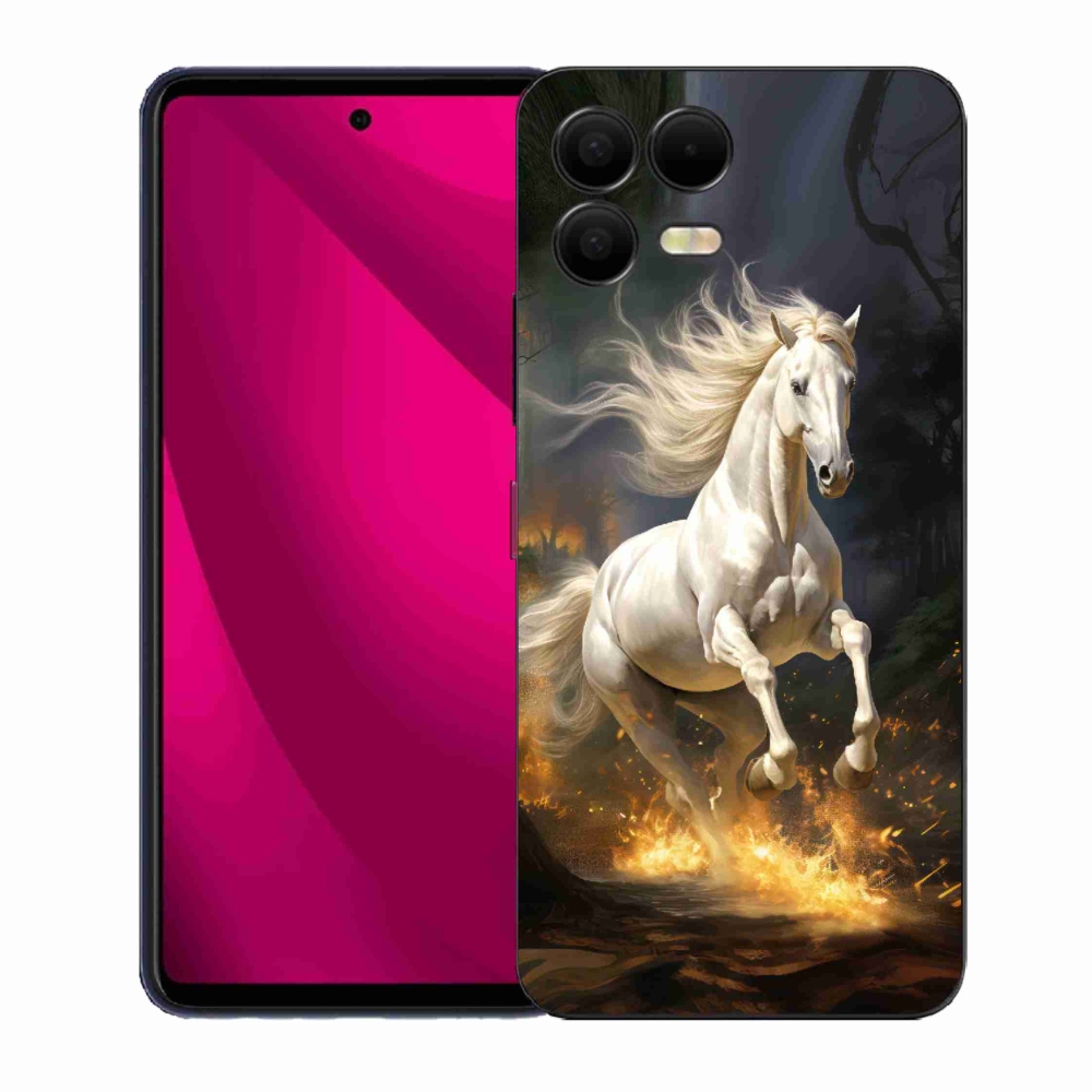 Zselés borítás mmCase a T-Mobile T Phone 3 Pro készülékhez - fehér ló 2