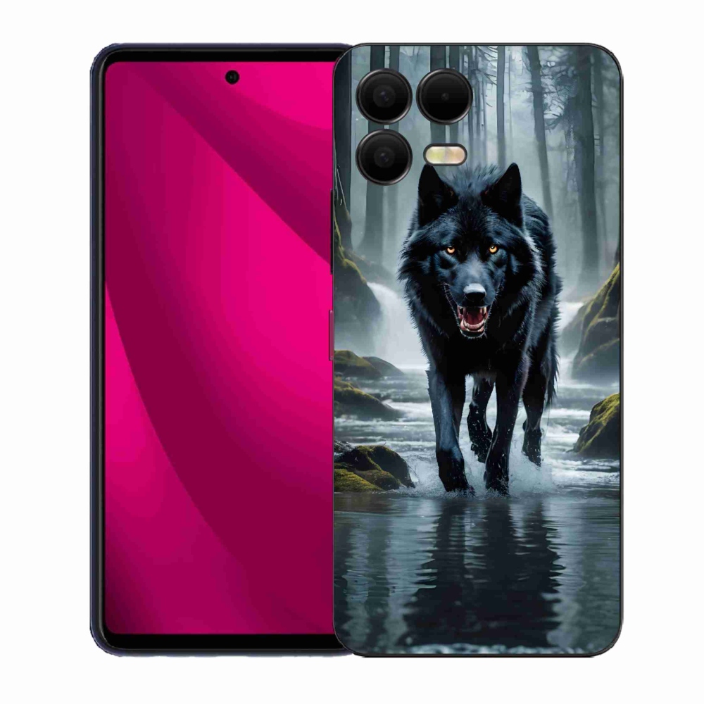 Gél védőburkolat mmCase a T-Mobile T Phone 3 Pro készülékhez - fekete farkas
