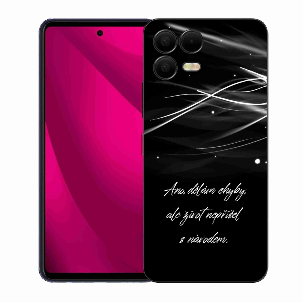 Zselés borítás mmCase a T-Mobile T Phone 3 Pro készülékhez - idézem fekete háttér