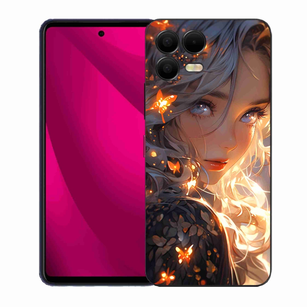 Zselés borító mmCase a T-Mobile T Phone 3 Pro készülékhez - lány és pillangók