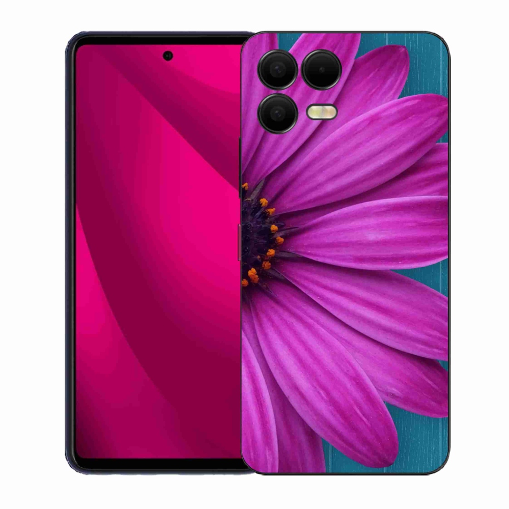 Zselés borítás mmCase a T-Mobile T Phone 3 Pro készülékhez - lila margaréta