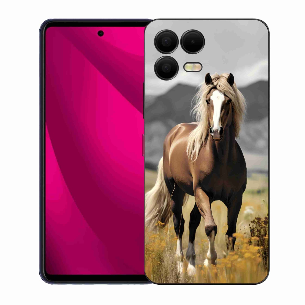 Zselés borítás mmCase a T-Mobile T Phone 3 Pro készülékhez - barna ló 1