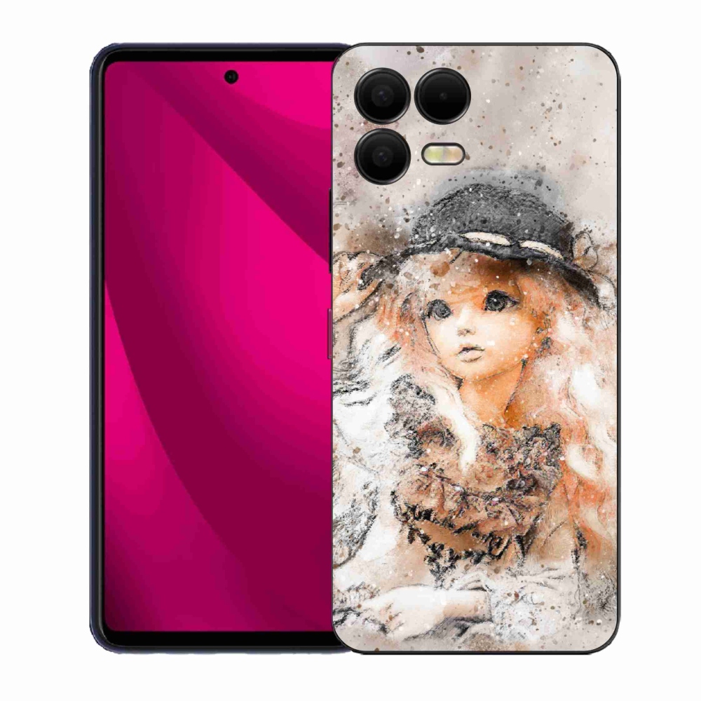 Zselés borítás mmCase a T-Mobile T Phone 3 Pro készülékhez - lány sapkával