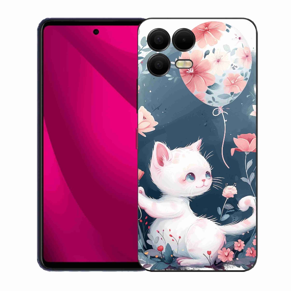 Zselés borítás mmCase a T-Mobile T Phone 3 Pro készülékhez - cica lufival