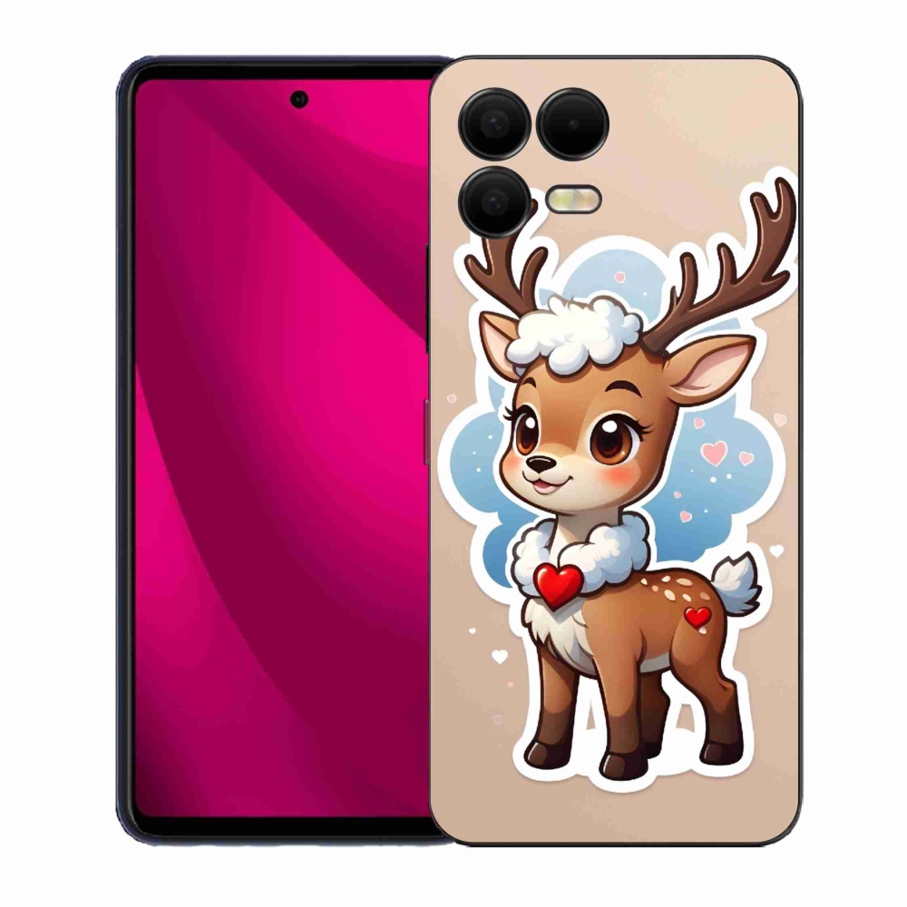 Zselés borítás mmCase a T-Mobile T Phone 3 Pro készülékhez - rajzfilm rénszarvas
