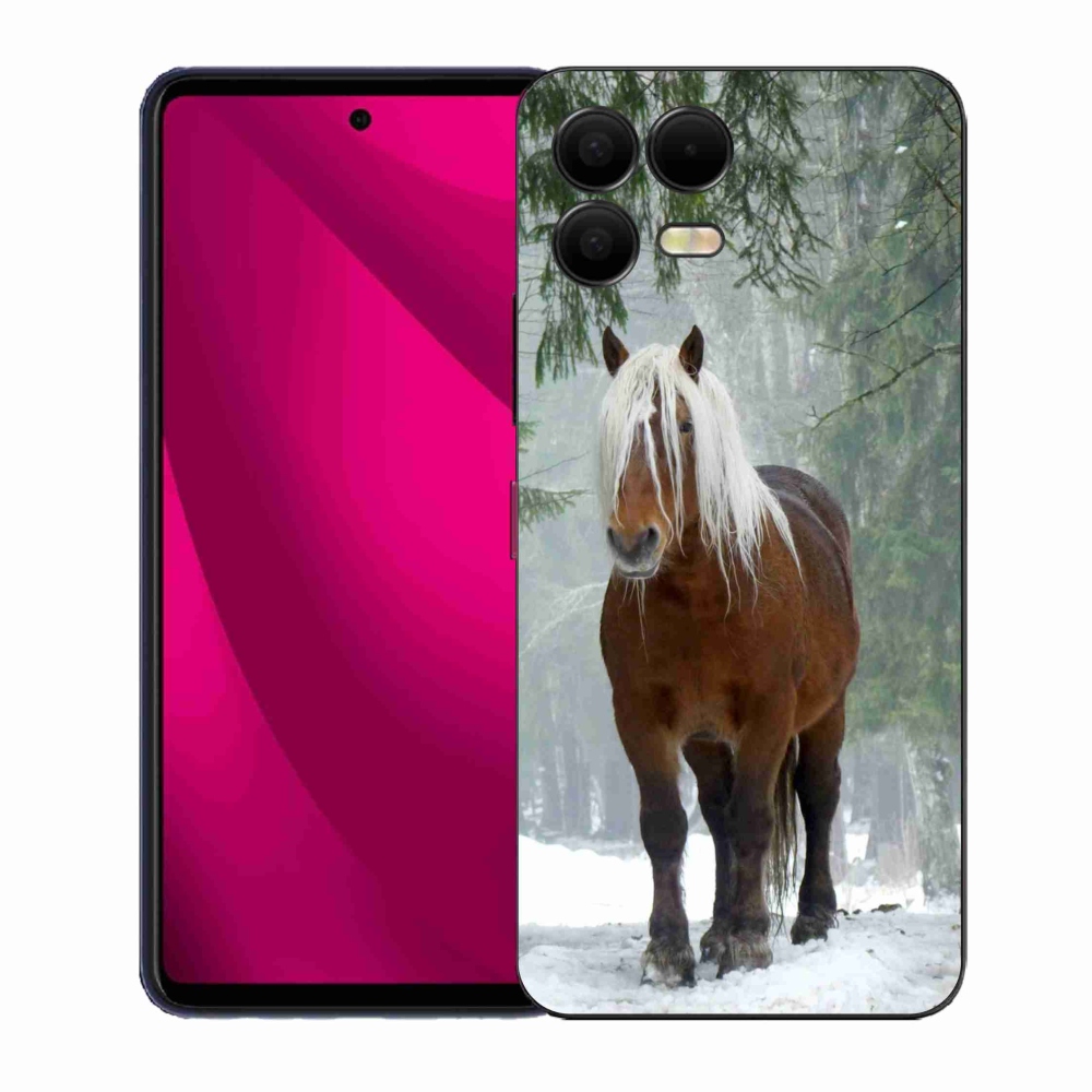 Zselés borítás mmCase a T-Mobile T Phone 3 Pro készülékhez - ló az erdőben