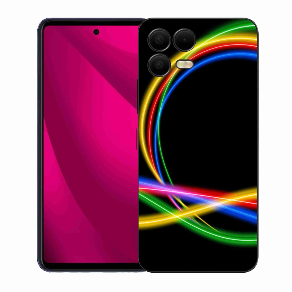 Zselés borítás mmCase a T-Mobile T Phone 3 Pro készülékhez - neon körök