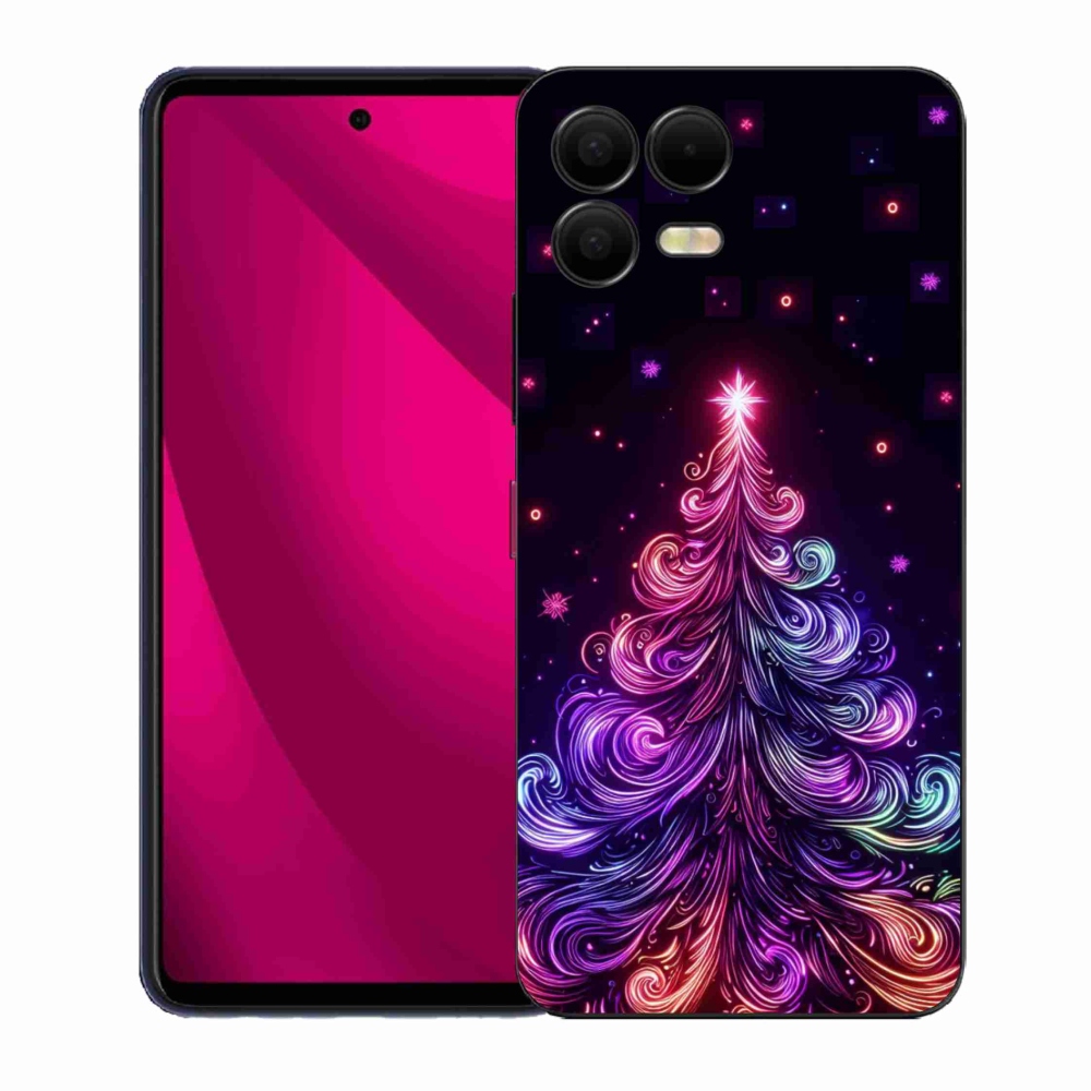 Zselés borítás mmCase a T-Mobile T Phone 3 Pro készülékhez - neon karácsonyfa 1