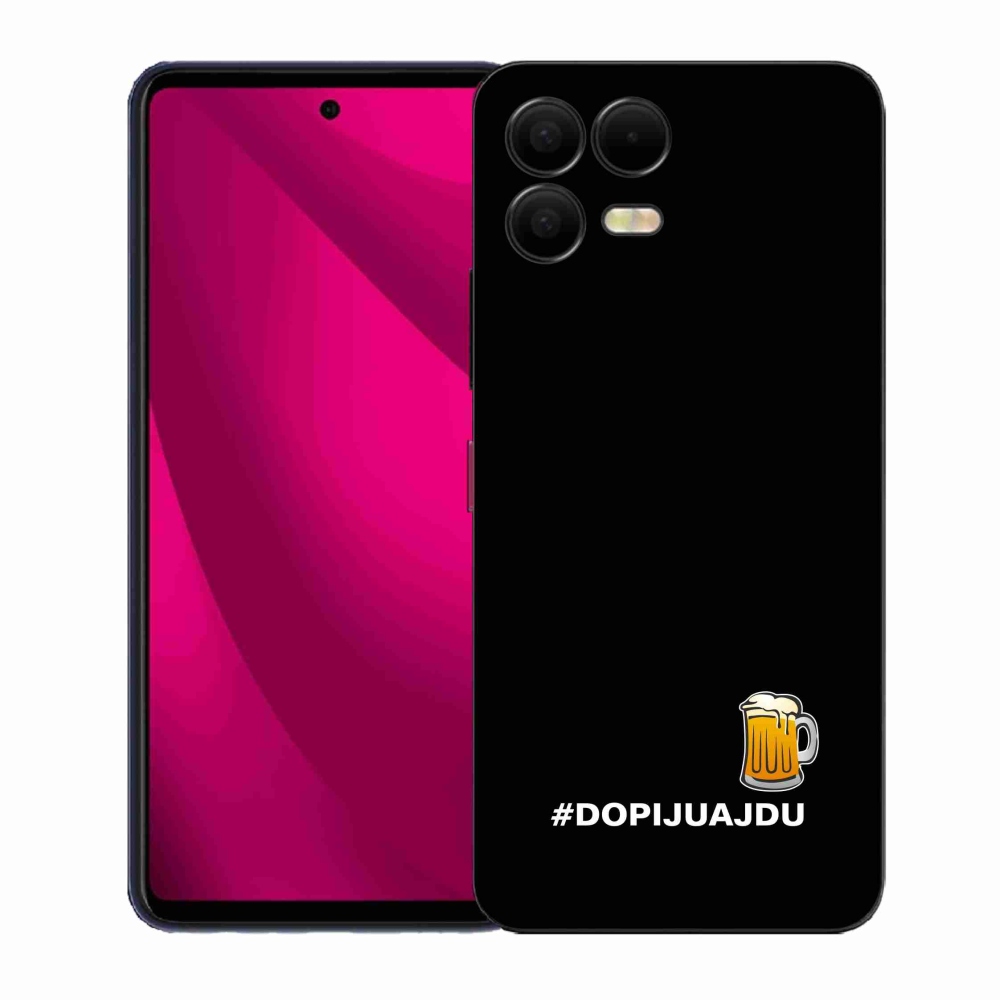 Gél borítás mmCase a T-Mobile T Phone 3 Pro készülékhez - sör motívum 1 fekete háttér