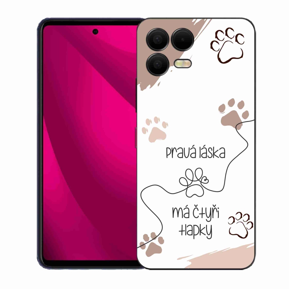 Zselés borítás mmCase a T-Mobile T Phone 3 Pro készülékhez - kutyamotívum 1 fehér háttér