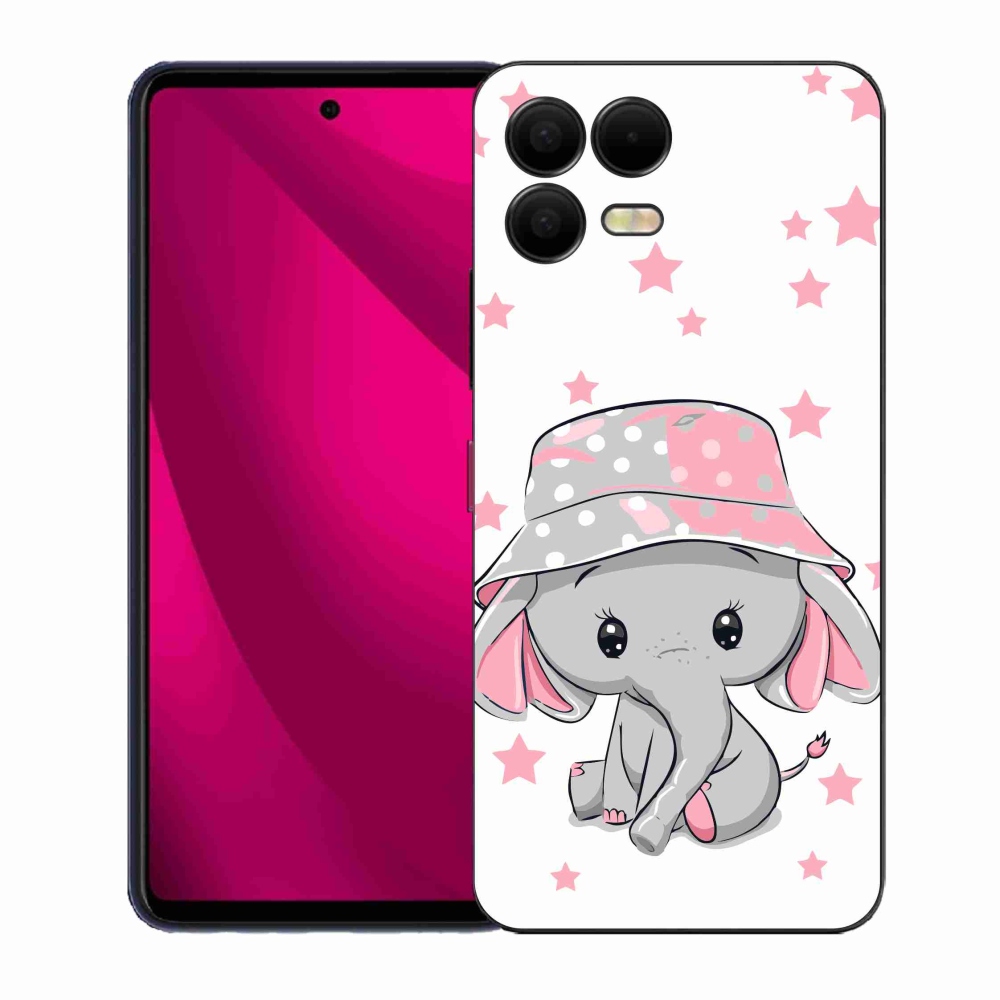 Zselés borítás mmCase a T-Mobile T Phone 3 Pro készülékhez - rózsaszín elefánt