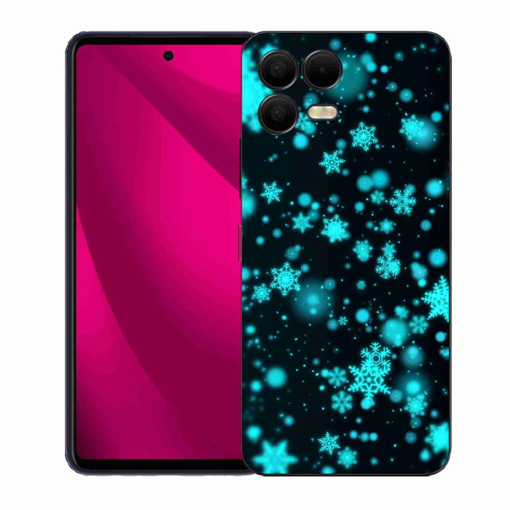 Zselés borítás mmCase a T-Mobile T Phone 3 Pro készülékhez - hópelyhek 1