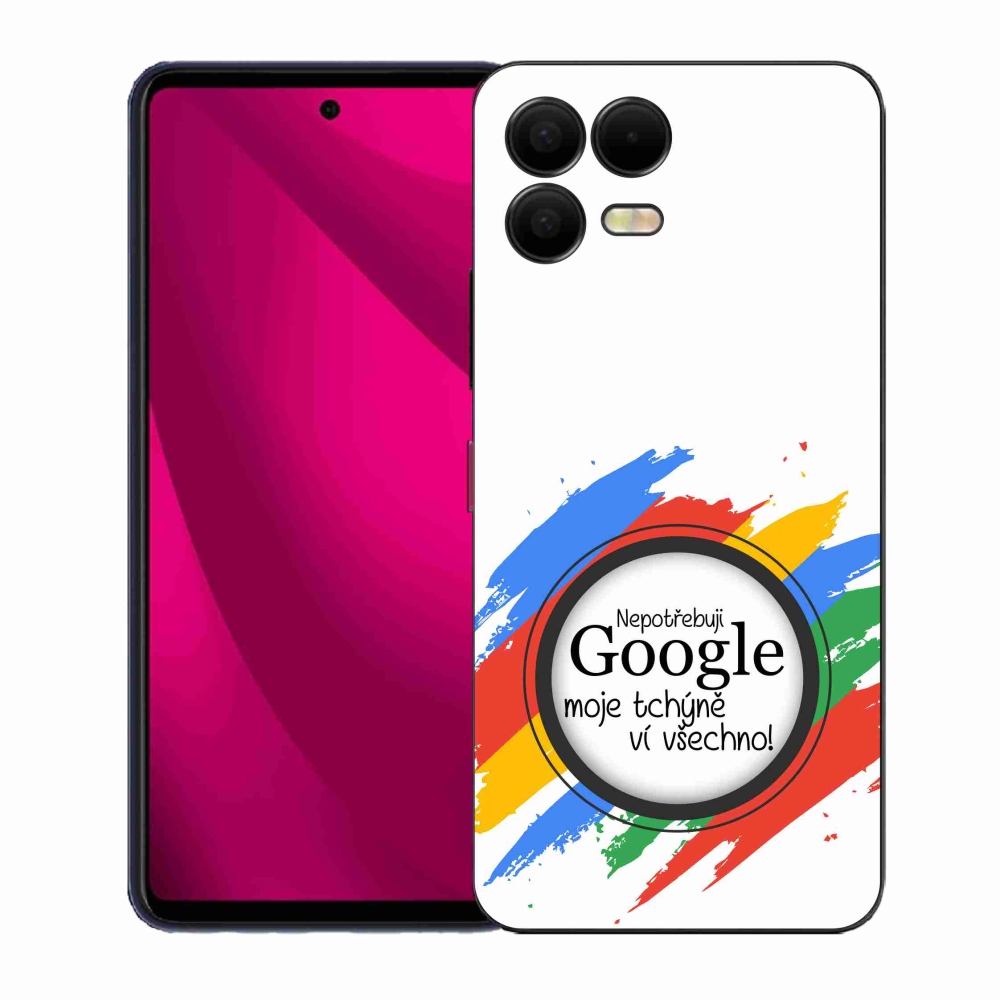 Zselés borító mmCase a T-Mobile T Phone 3 Pro - anyós tudja, hogy minden fehér háttérrel