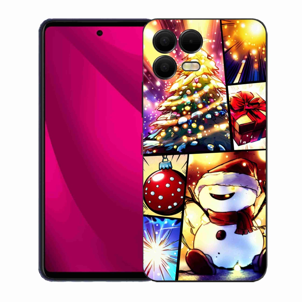 Zselés borítás mmCase a T-Mobile T Phone 3 Pro készülékhez - Karácsonyi motívumok 1