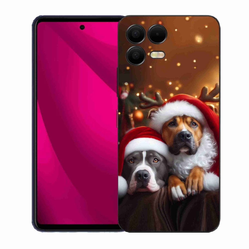 Zselés borítás mmCase a T-Mobile T Phone 3 Pro készülékhez - Karácsonyi kutyák